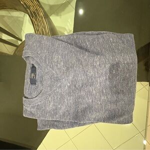 J.Crew Heathered Blue Knit Pullover